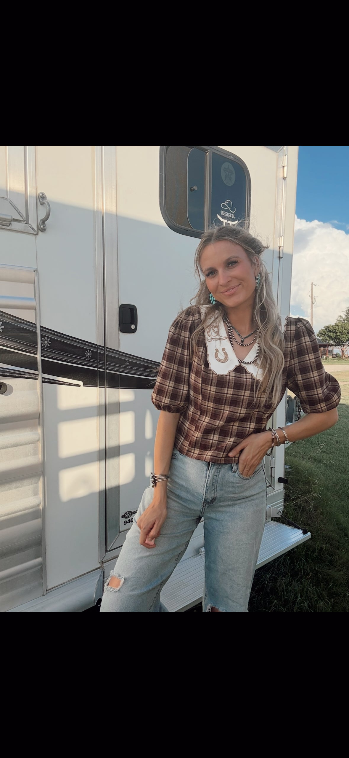 The Western Embroidered Top