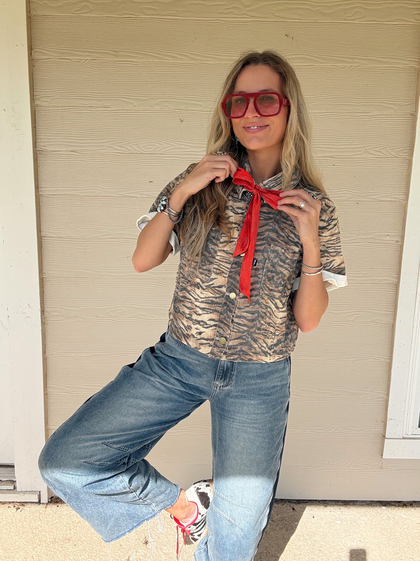 The Two-Toned Barrel Jean