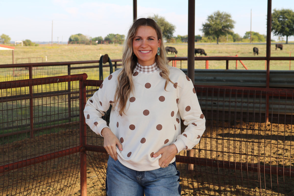 The Polka Dot Gingham Top