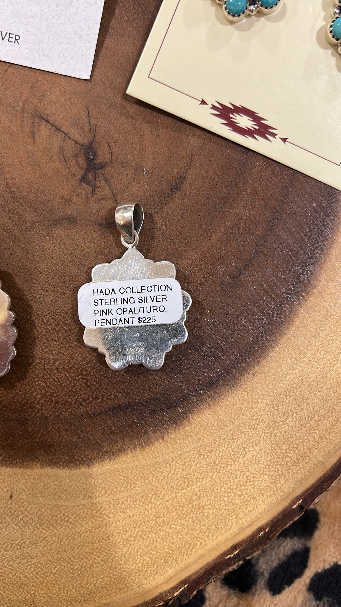 Turq/ Pink Opal Pendant