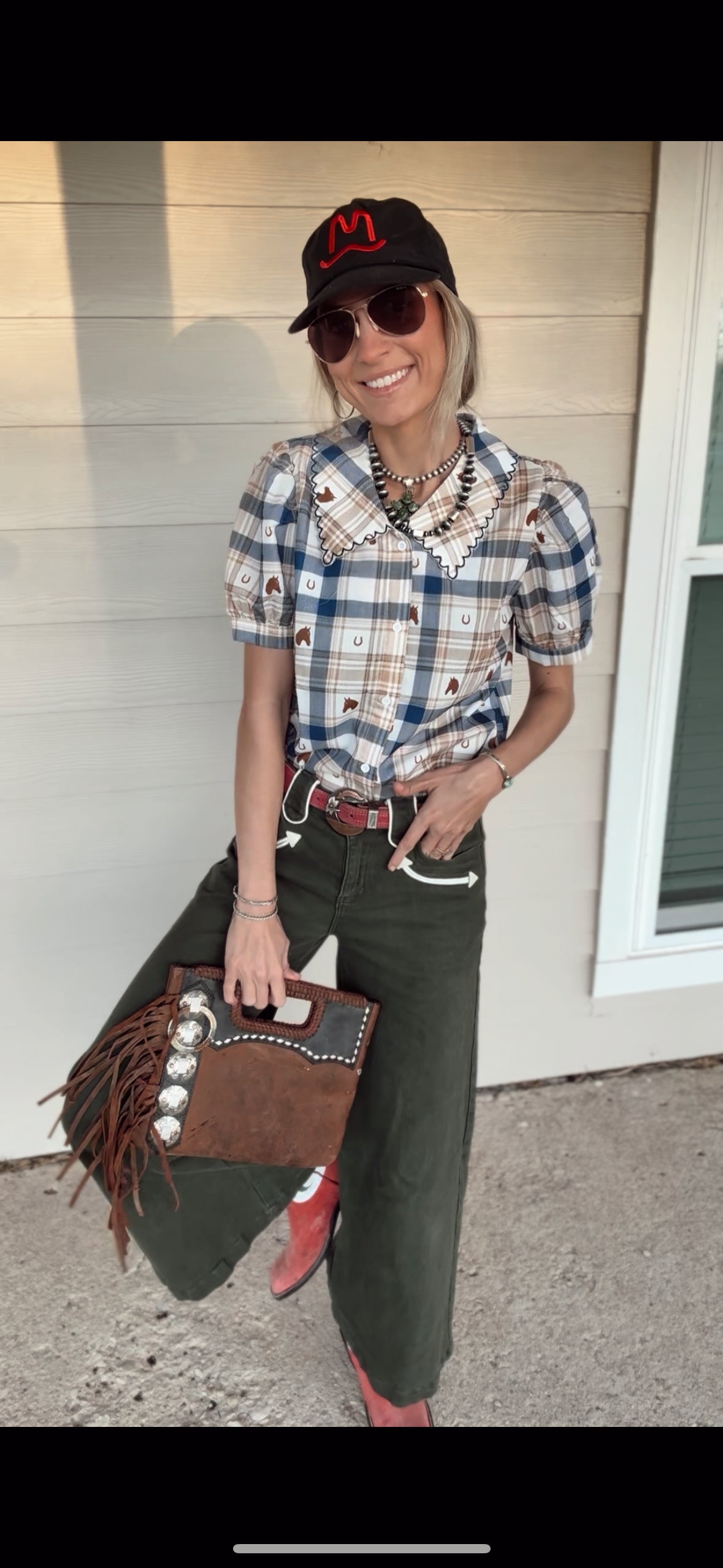The Horse Button Up