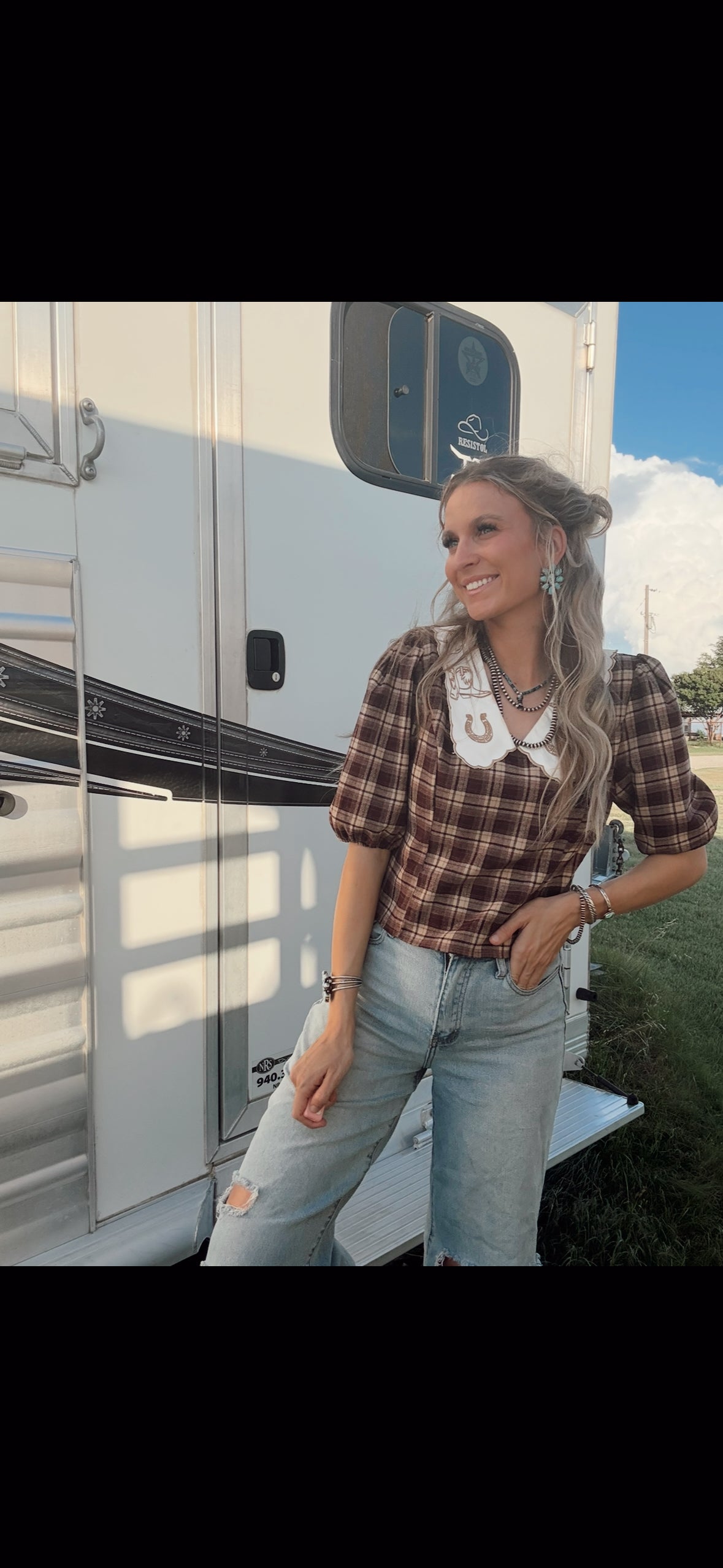 The Western Embroidered Top