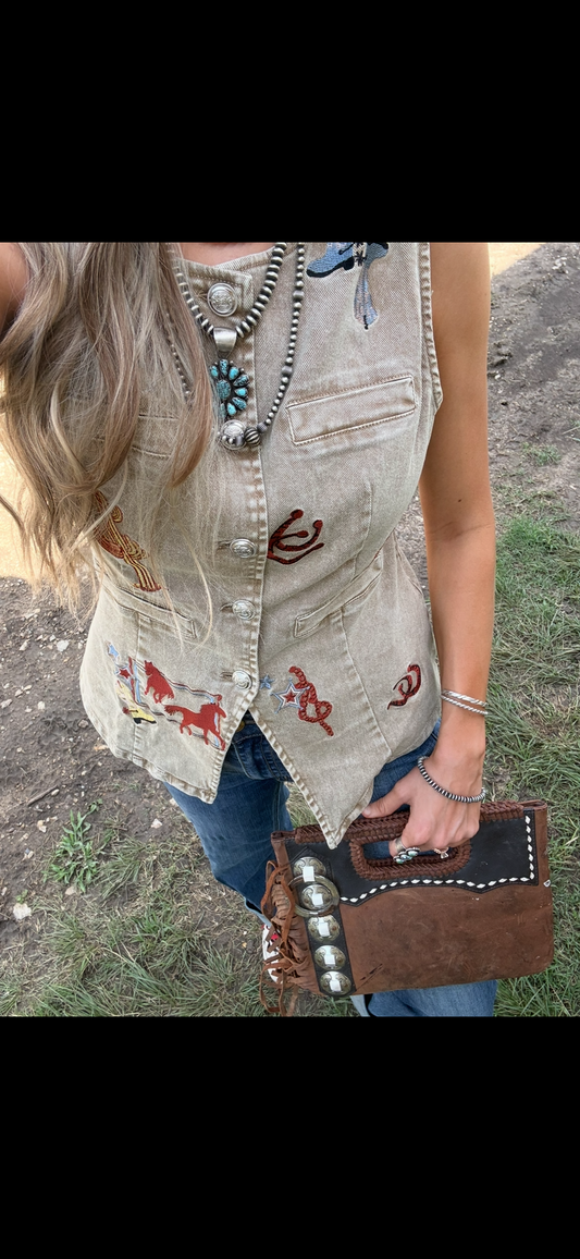 The Embroidered vest