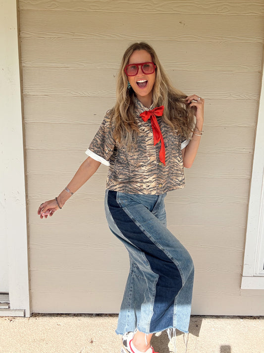 The Two-Toned Barrel Jean