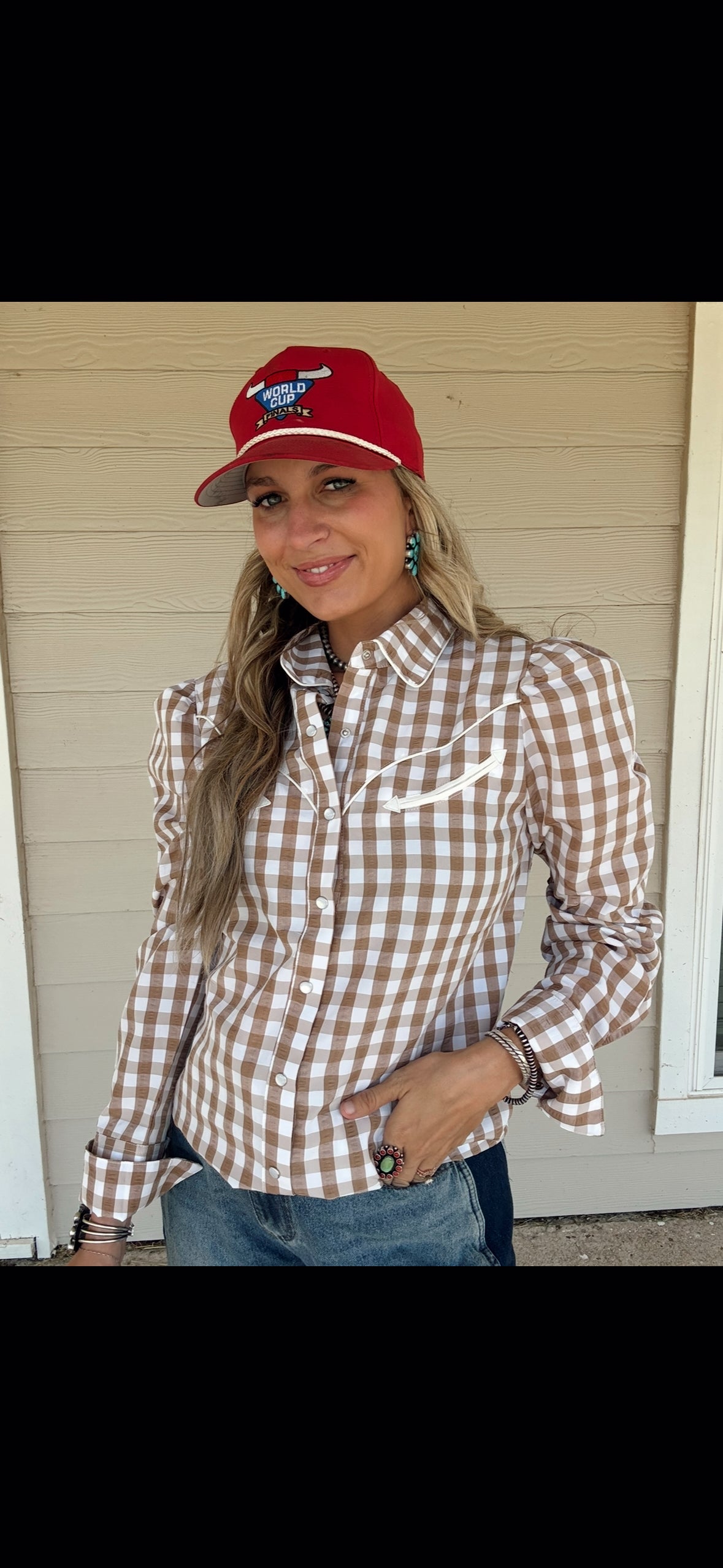 The Gingham Smiley Top