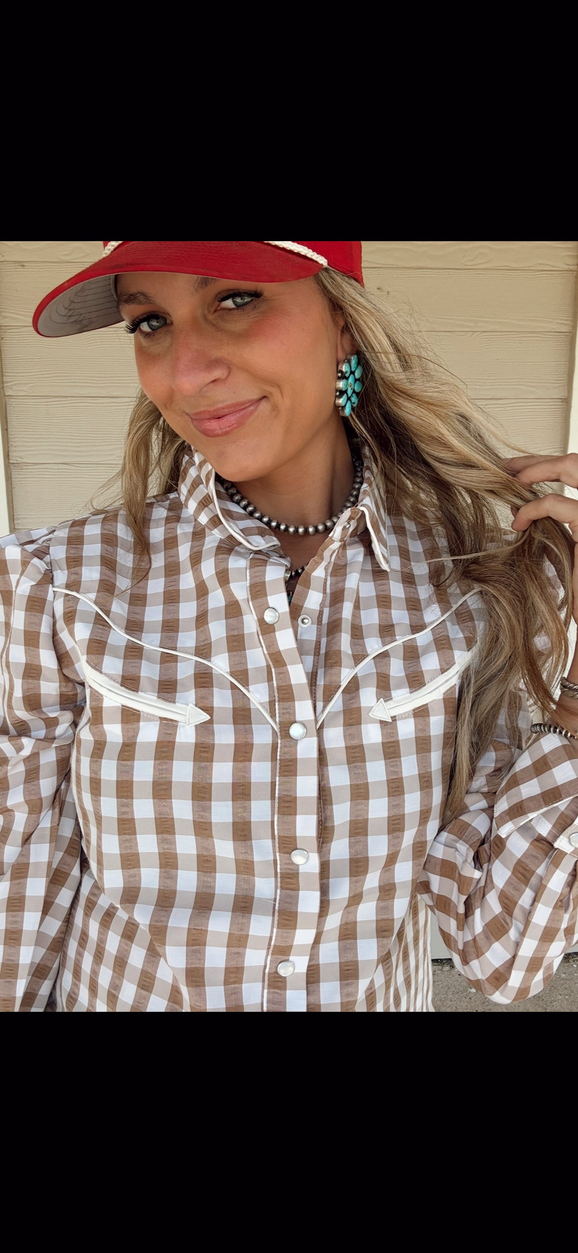 The Gingham Smiley Top