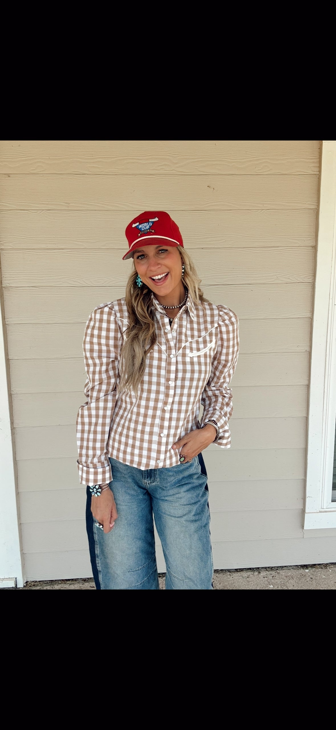 The Gingham Smiley Top