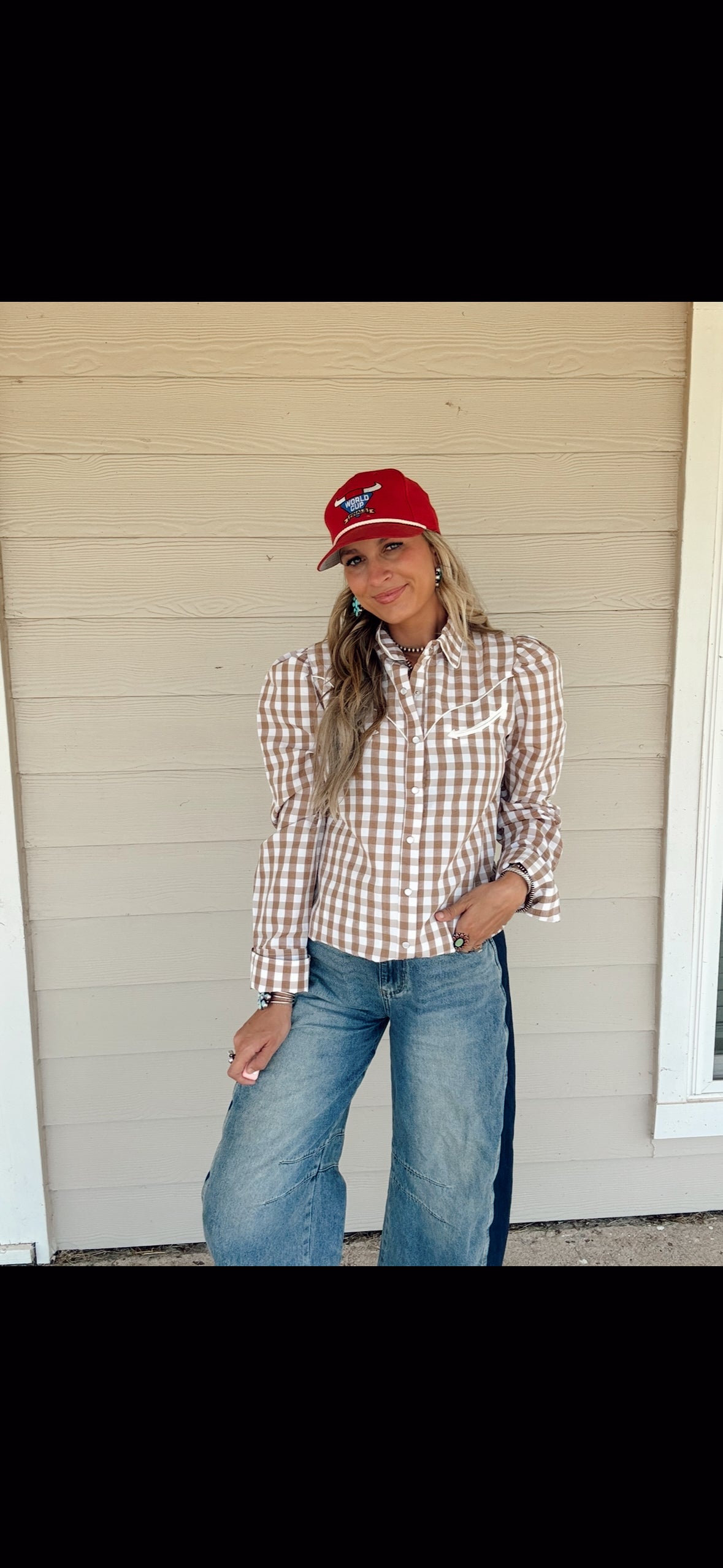 The Gingham Smiley Top