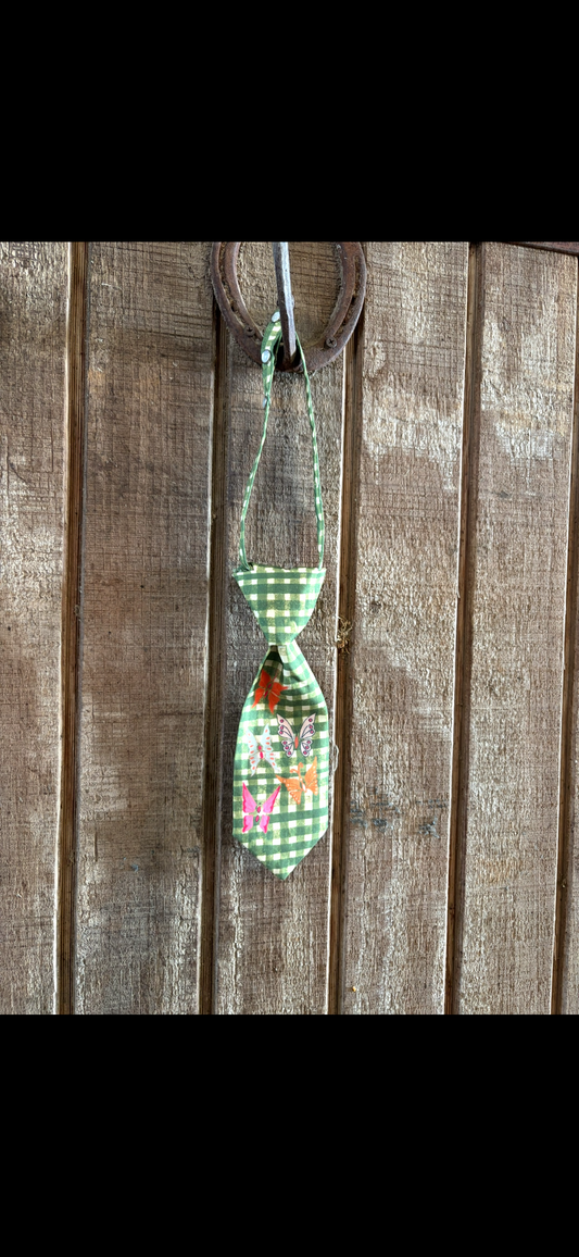 The Butterfly Gingham Tie