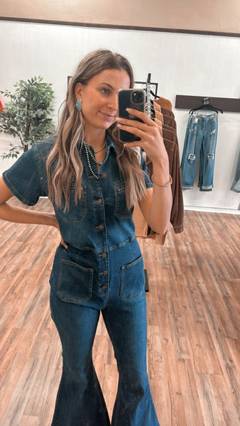 Dark Denim Jumpsuit