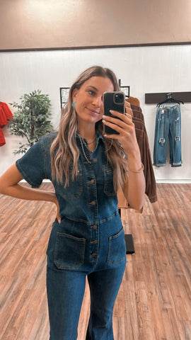 Dark Denim Jumpsuit