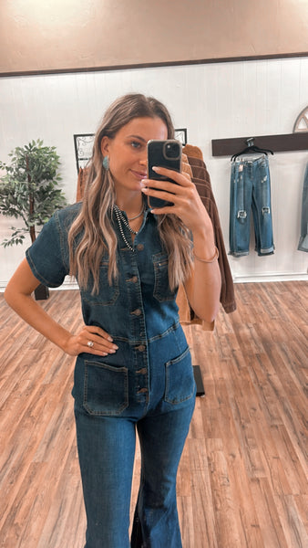 Dark Denim Jumpsuit