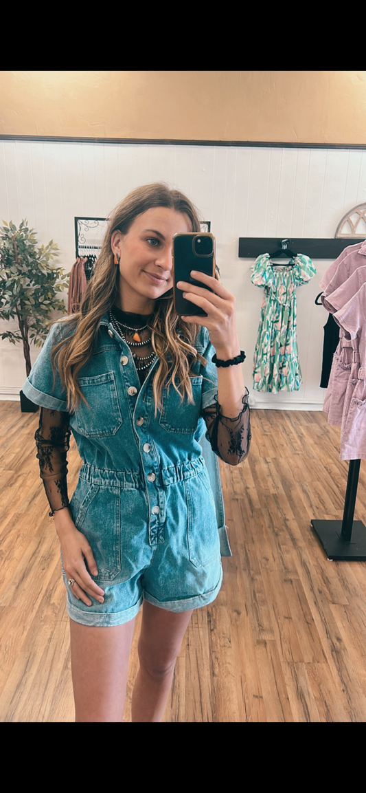 The Denim Romper