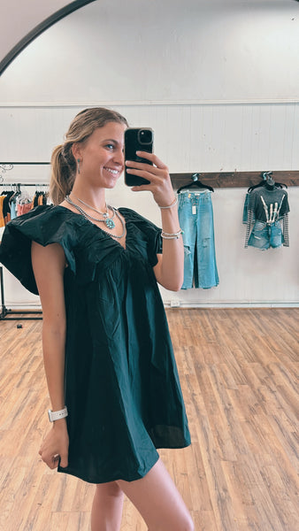 Puff Sleeve Babydoll Dress
