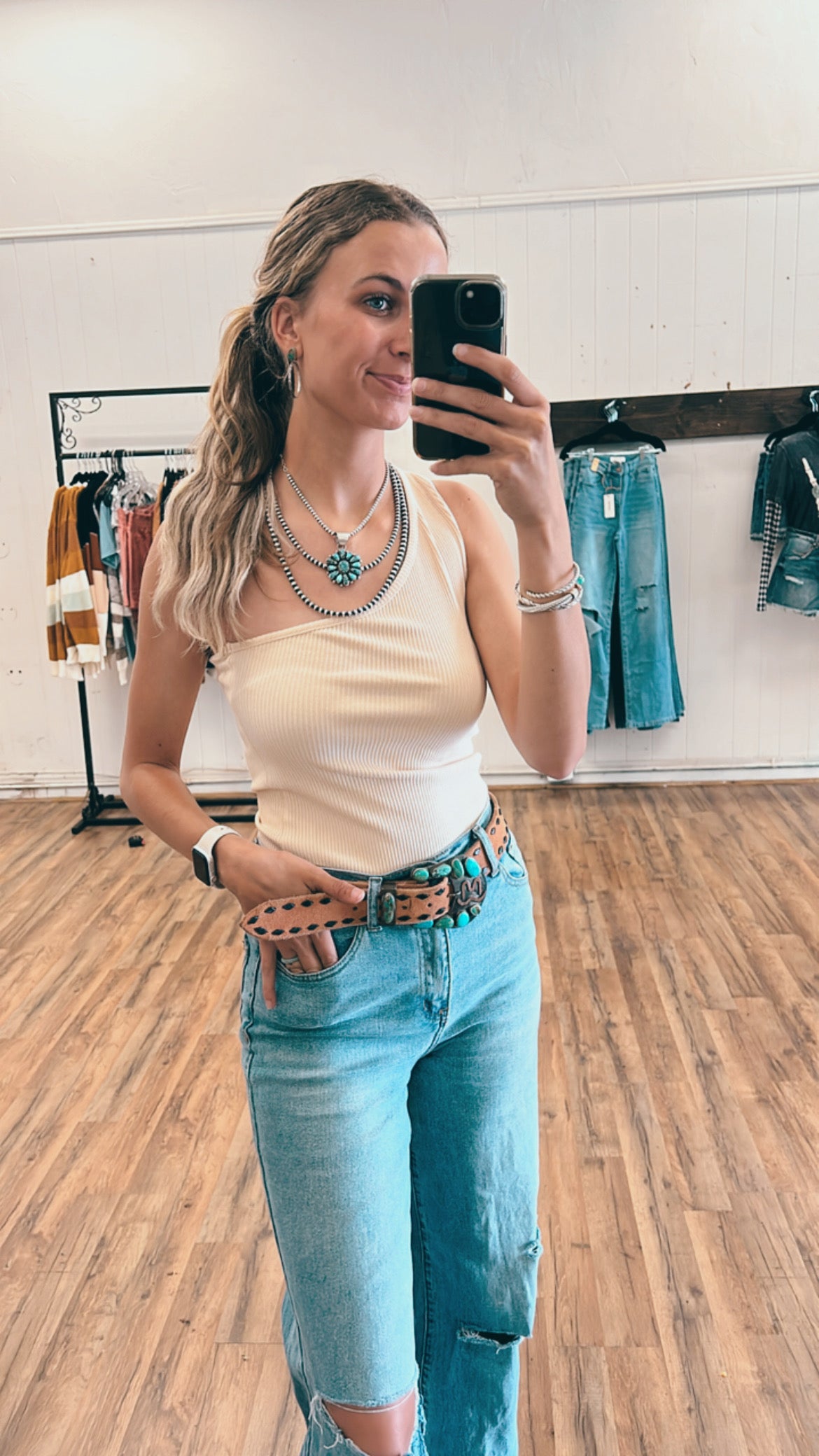 Vibrant Medium Stone Jeans