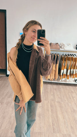 Brown/Mustard Shacket