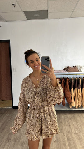 Leopard Romper