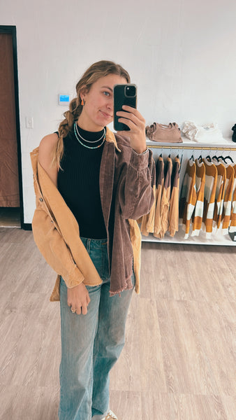 Brown/Mustard Shacket