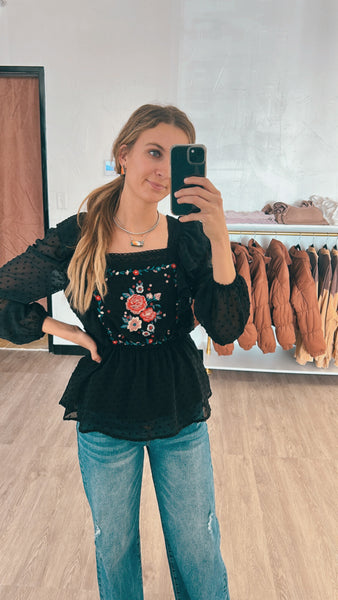 Black Savannah Jane Top