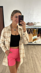 Pink High Waisted Shorts